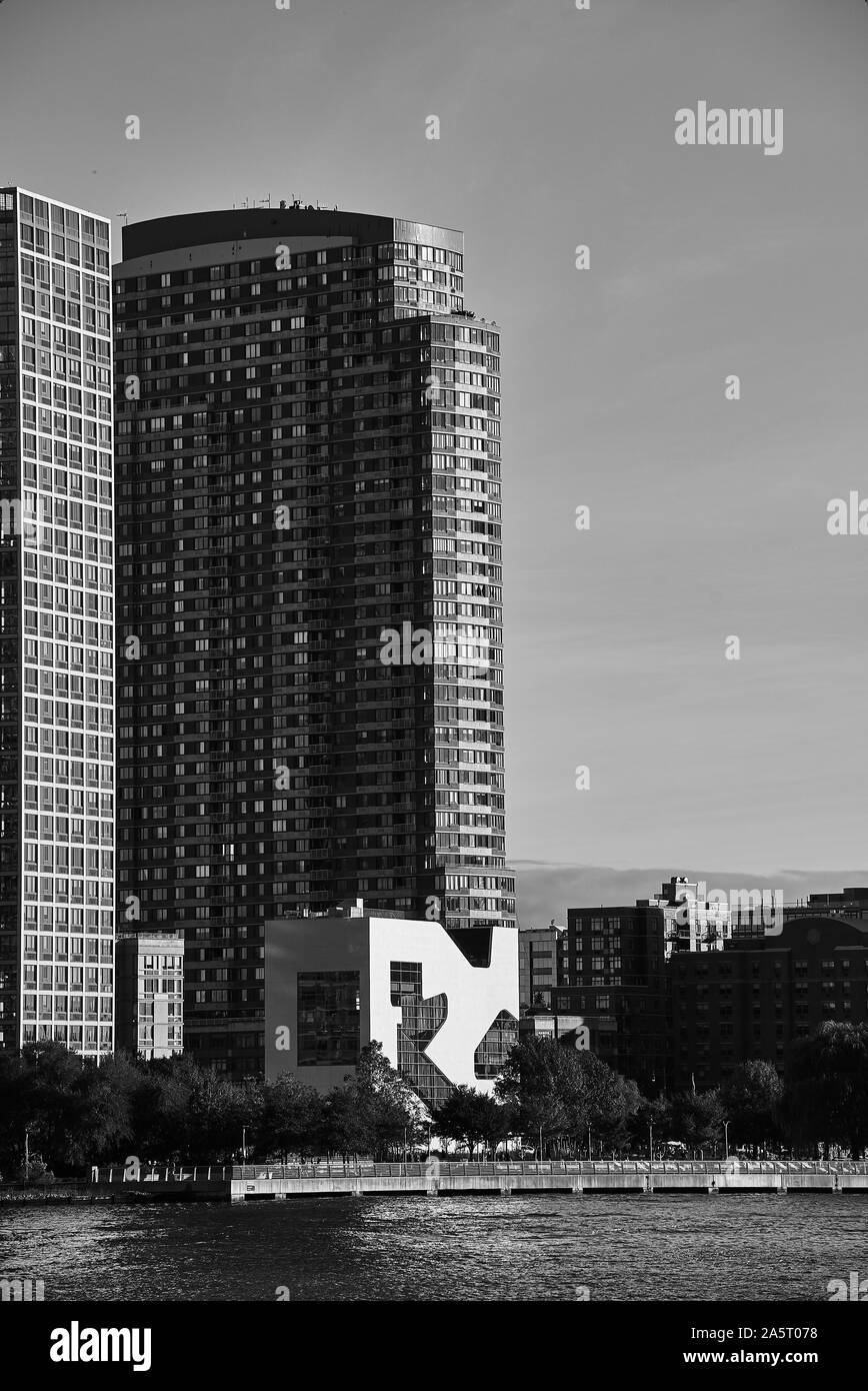 Hunters Point bibliothèque communautaire, conçu par Steven Holl Architects Banque D'Images