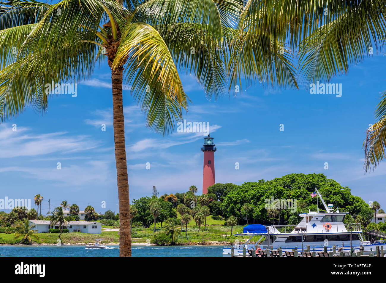 Le phare de Jupiter à West Palm Beach, Floride Banque D'Images