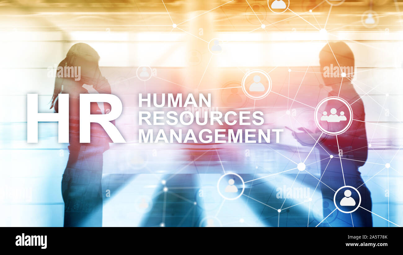 La gestion des ressources humaines, RH, Team Building et de recrutement concept sur arrière-plan flou Banque D'Images