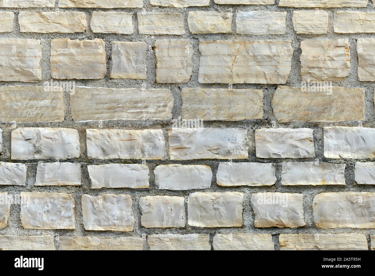 Seamless Texture. Fragment d&rsquo;un mur de blocs de pierre calcaire pour l