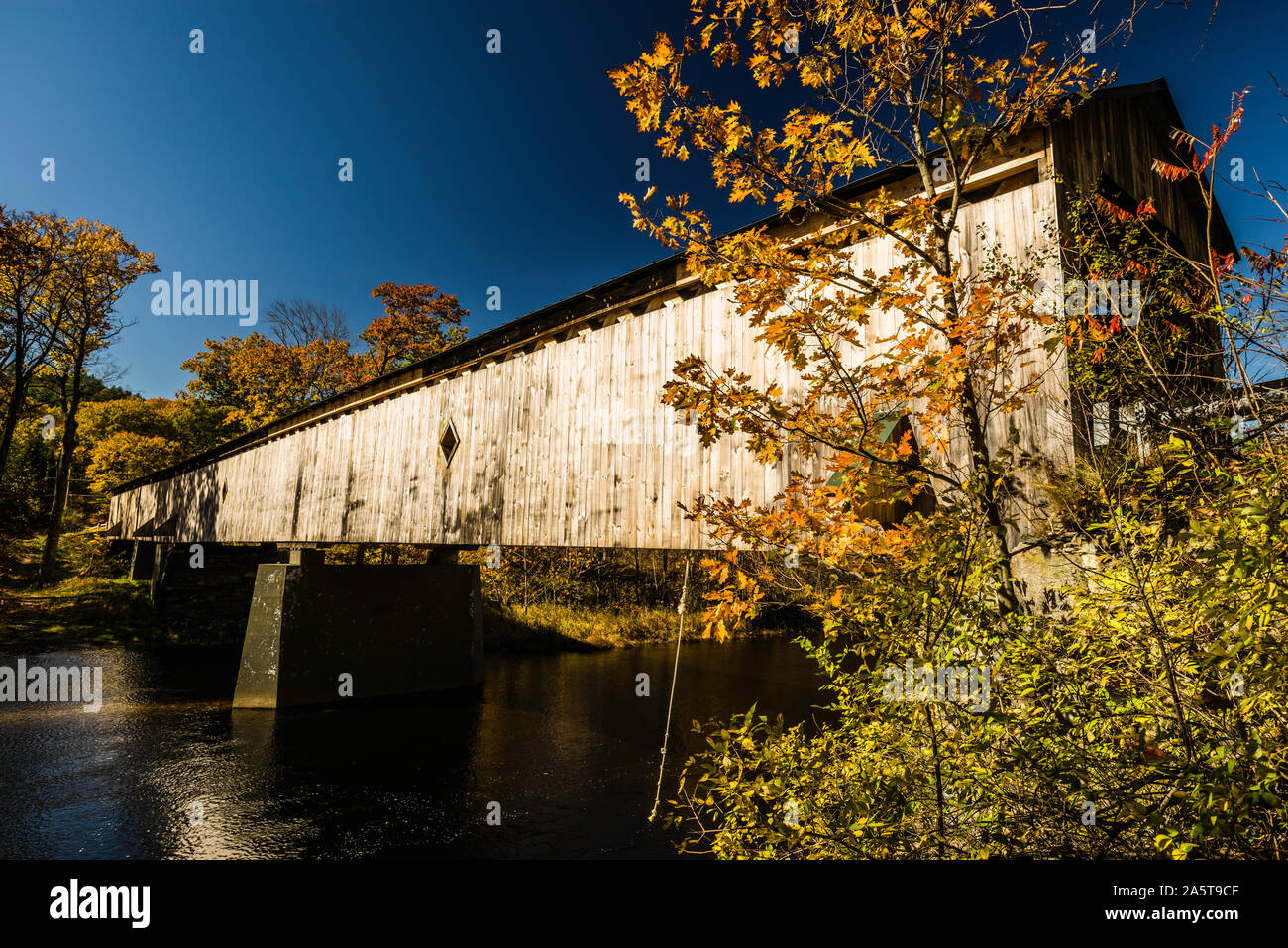 Pont couvert de Scott   Townshend, Vermont, Etats-Unis Banque D'Images