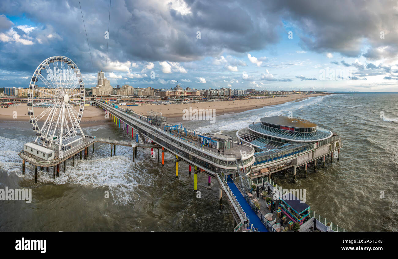 La Jetée de Scheveningen, à La Haye. Aux Pays-Bas. Banque D'Images