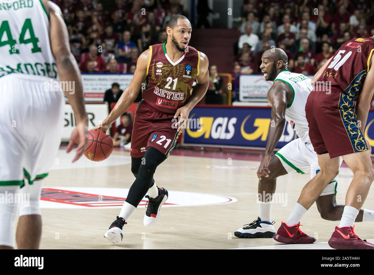 Venezia, Italie. 22 octobre, 2019. Jeremy chappel (umana venezia reyer)lors de l'EuroCup de basket-ball en championnat, Venezia, Italie, 22 octobre 2019 - LPS/Alfio Guarise Crédit : Alfio Guarise/LPS/ZUMA/Alamy Fil Live News Banque D'Images