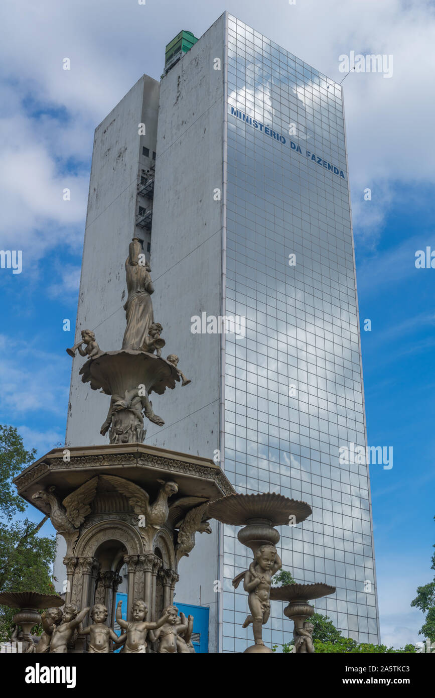 Centre de Manaus, capitale de l'Etat brésilien le plus important de l'Amazonie, Brésil, Amérique Latine Banque D'Images