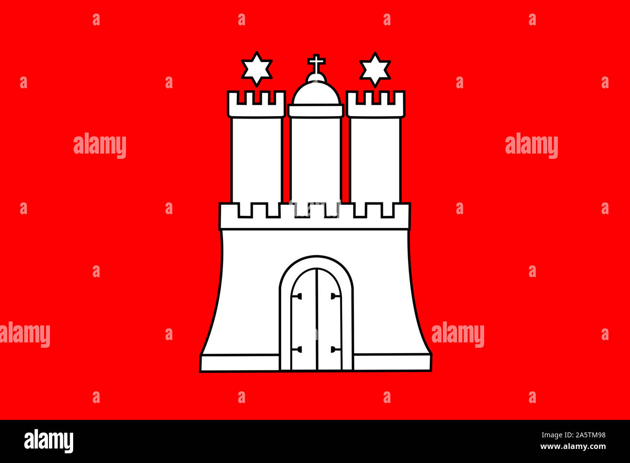 U24 Fahne Flagge Hamburg Bergedorf Bootsflagge Premiumqualität 30 X 45 Cm