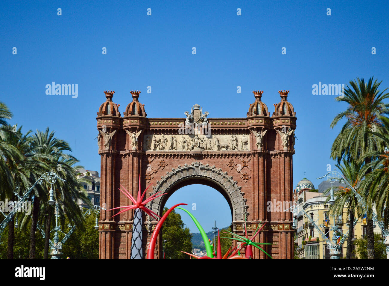 L'Arc de Triomphe à Barcelone, Espagne Banque D'Images
