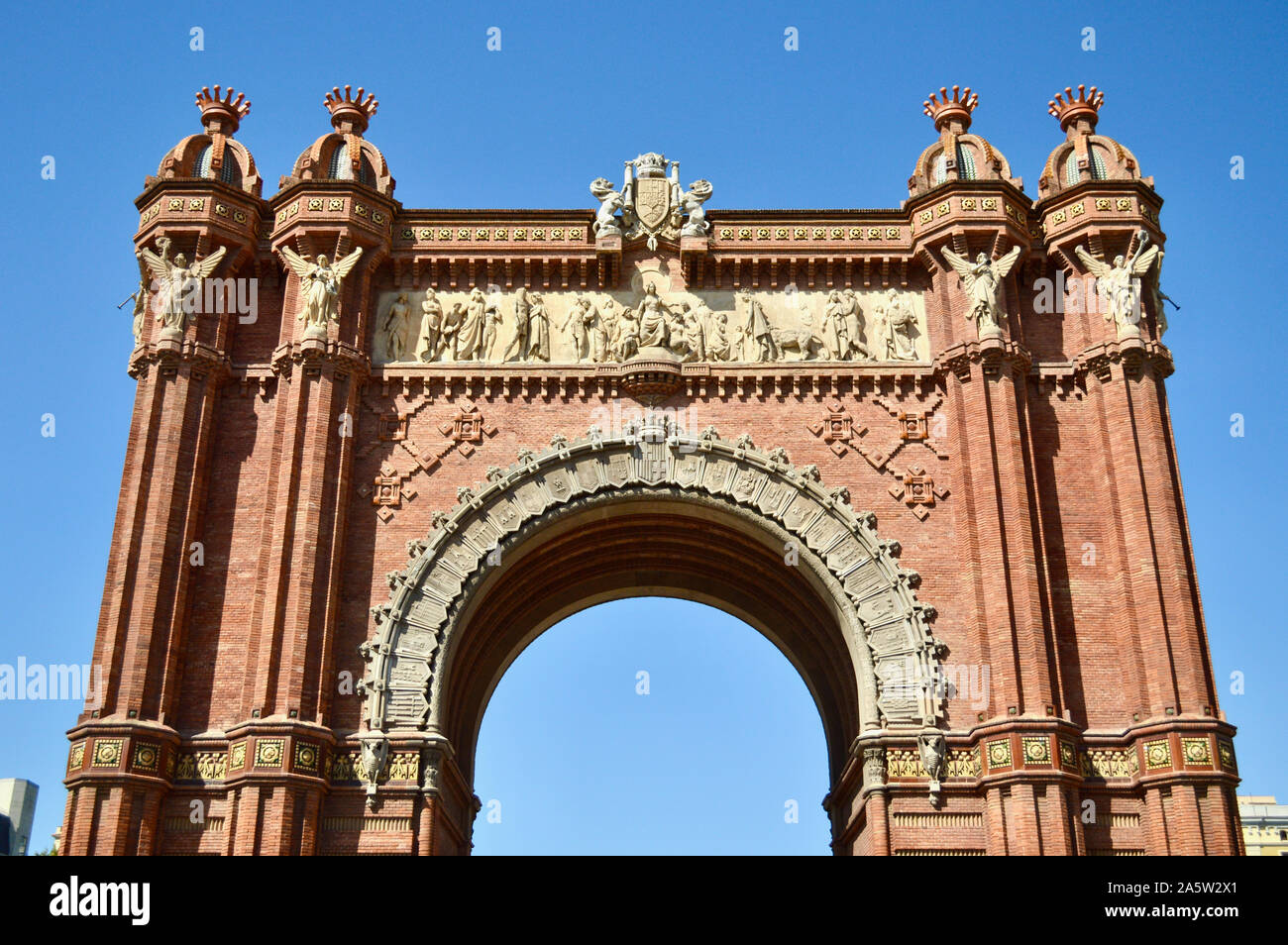 L'Arc de Triomphe à Barcelone, Espagne Banque D'Images