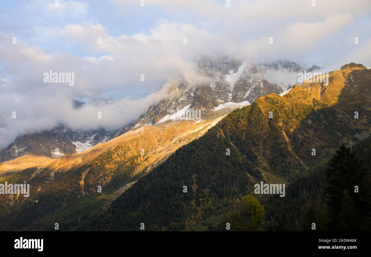 L'automne, près d'Annecy, la Venise des alpes, Haute-Savoie, France. Banque D'Images