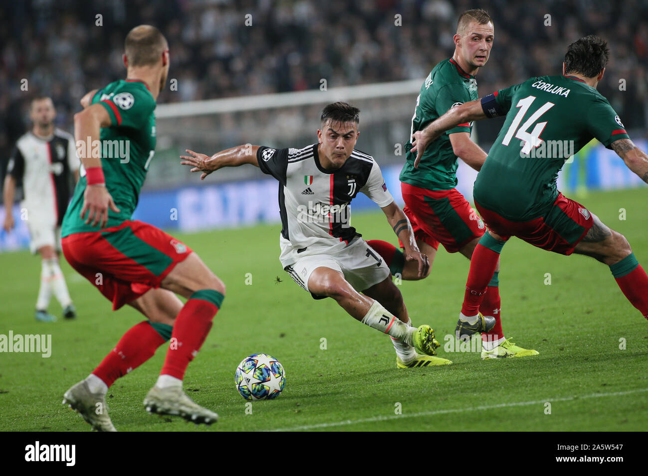 Torino, Italie. 22 octobre, 2019. 10 paulo dybala (juventus) au cours de la Juventus vs Lokomotiv Moskva, les hommes de la Ligue des Champions de football Championship à Turin, Italie, 22 octobre 2019 - LPS/crédit : Claudio Claudio Benedetto Benedetto/fil LPS/ZUMA/Alamy Live News Banque D'Images