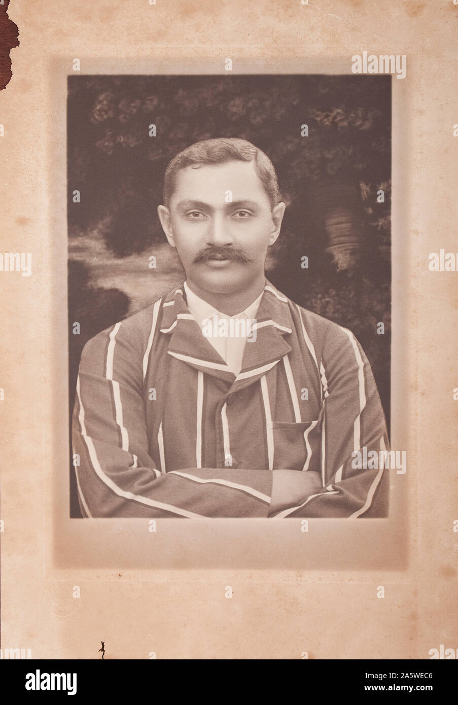 Noble indienne de cricket et Ranjitsinhji (1872-1933) Capitaine et batteur de Cambridge star pour Sussex et l'Angleterre Banque D'Images