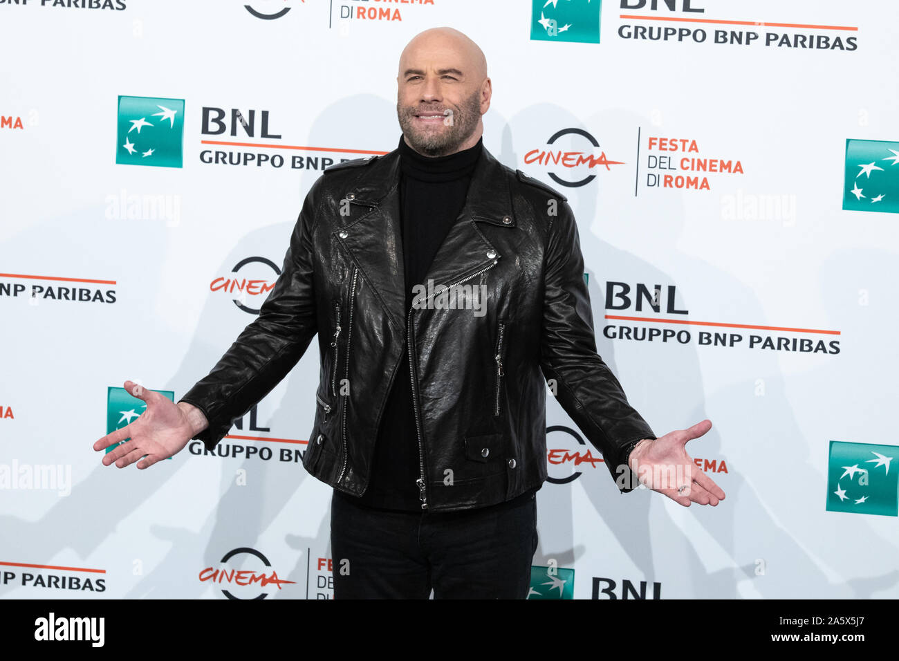 Rome, Italie. 22 octobre, 2019. John Travolta assiste à la photocall lors de la 14ème Festival du Film de Rome à Rome. Credit : SOPA/Alamy Images Limited Live News Banque D'Images