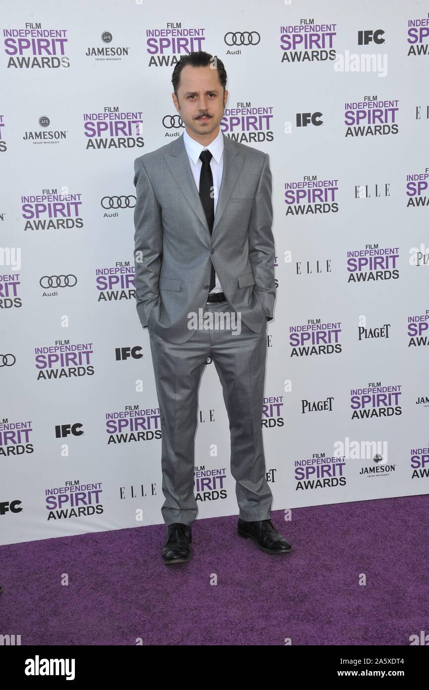 SANTA MONICA, CA. 25 février 2012 : Giovanni Ribisi au Film Independent Spirit Awards 2012 sur la plage de Santa Monica, CA. © 2012 Paul Smith / Featureflash Banque D'Images