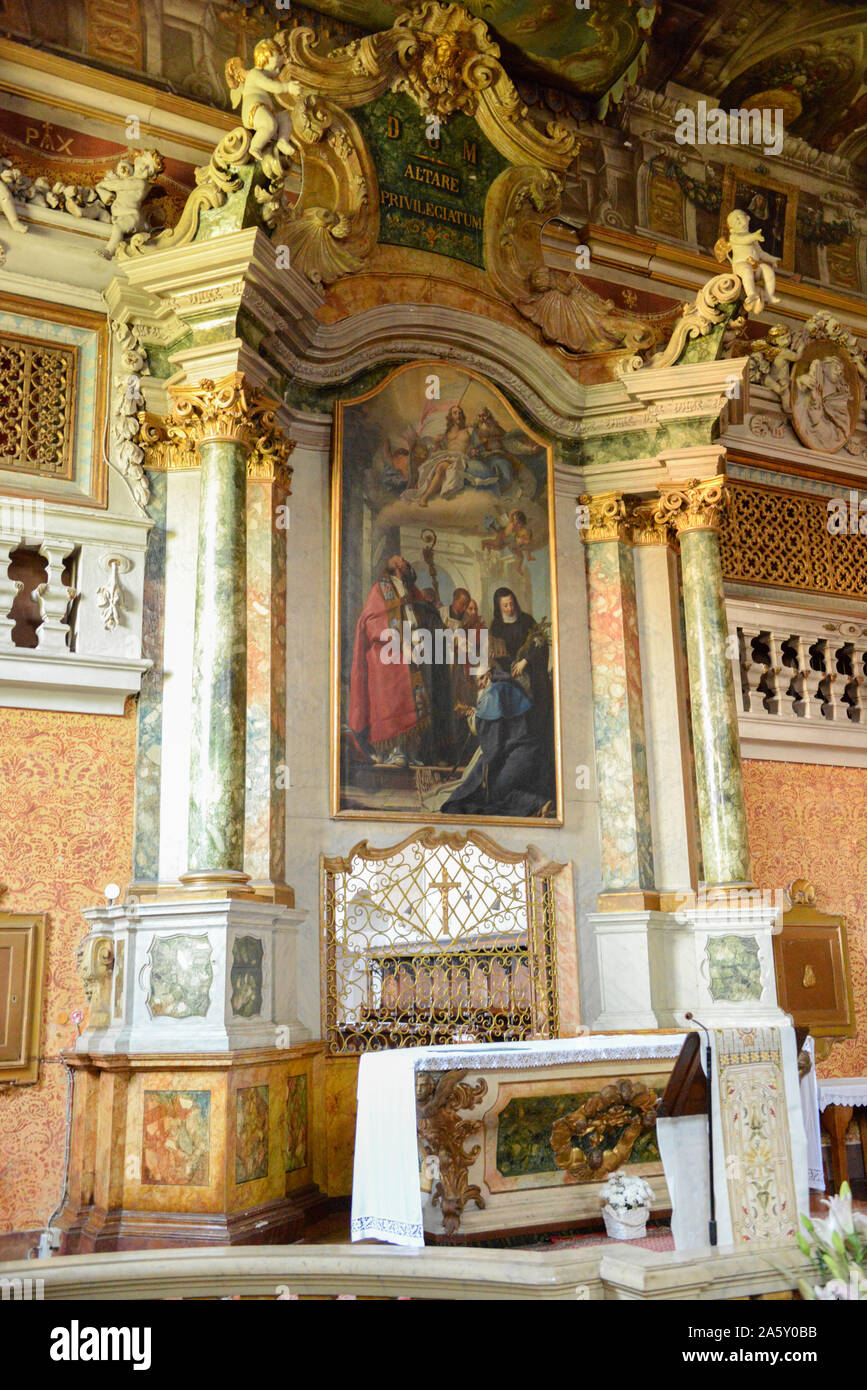 L'Europe, Italie, Emilie-Romagne, Ferrara, monastère de Sant'Antonio à Polesine Banque D'Images