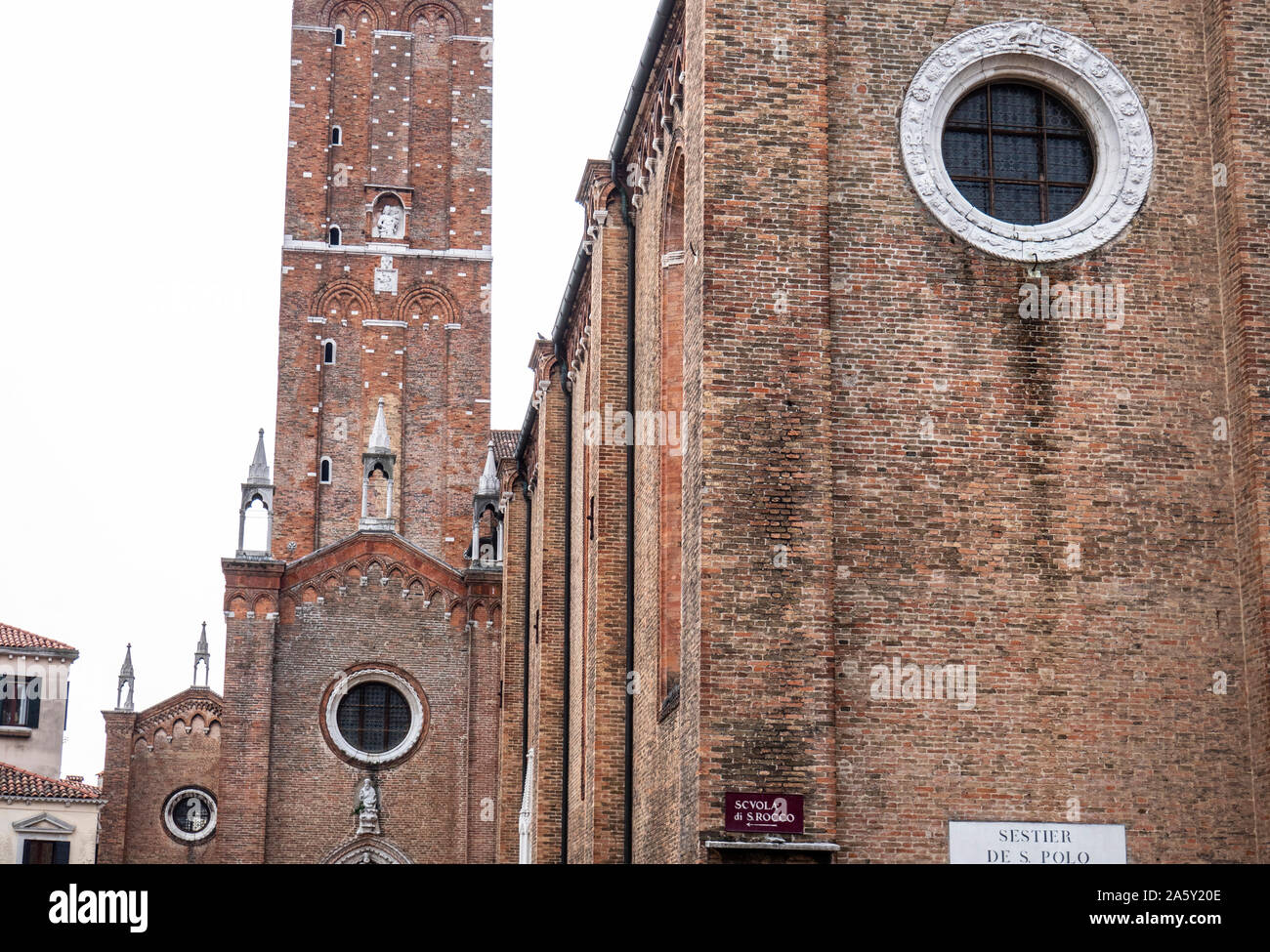 Italie, Vénétie, Venise, Santa Maria Gloriosa dei Frari Banque D'Images