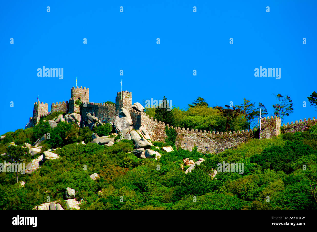 Château des Maures - Sintra - Portugal Banque D'Images