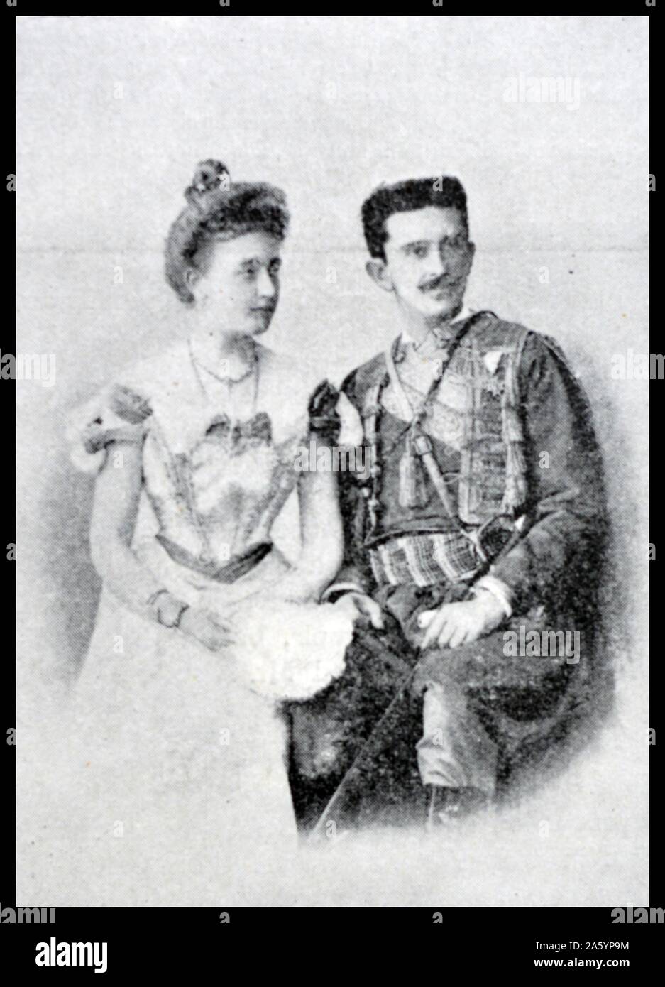 Portrait de Nicolas Ier de Monténégro (1841-1921) Prince et futur roi du Monténégro, Serbie. Datée 1910 Banque D'Images