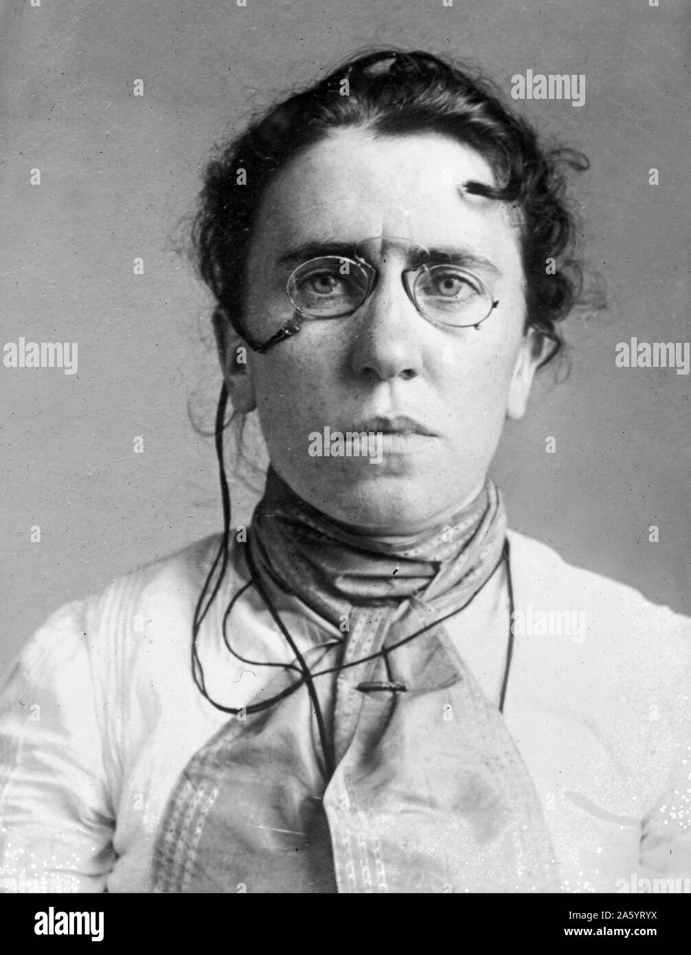 Emma Goldman (1869 - 1940) était un anarchiste connu pour son activisme politique, l'écriture, et des discours. Elle a joué un rôle central dans le développement de la philosophie politique anarchiste en Amérique du Nord et en Europe Banque D'Images