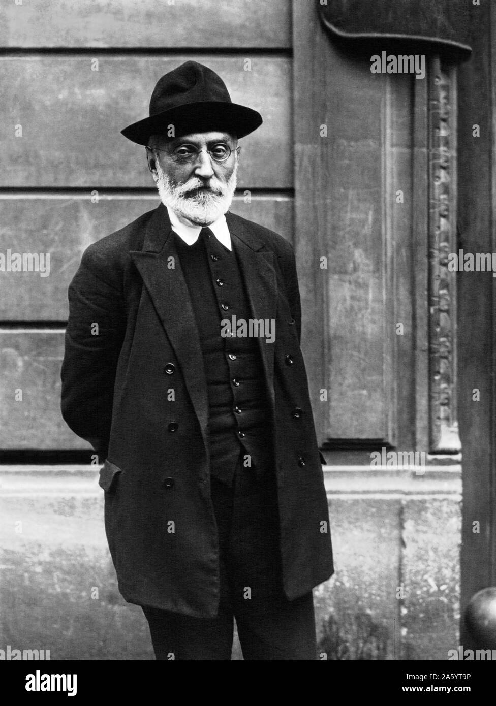 Miguel de Unamuno y Jugo (1864 - 31 décembre 1936) Espagnol essayiste, romancier, poète, dramaturge, philosophe, professeur et plus tard grec et recteur de l'Université de Salamanque Banque D'Images