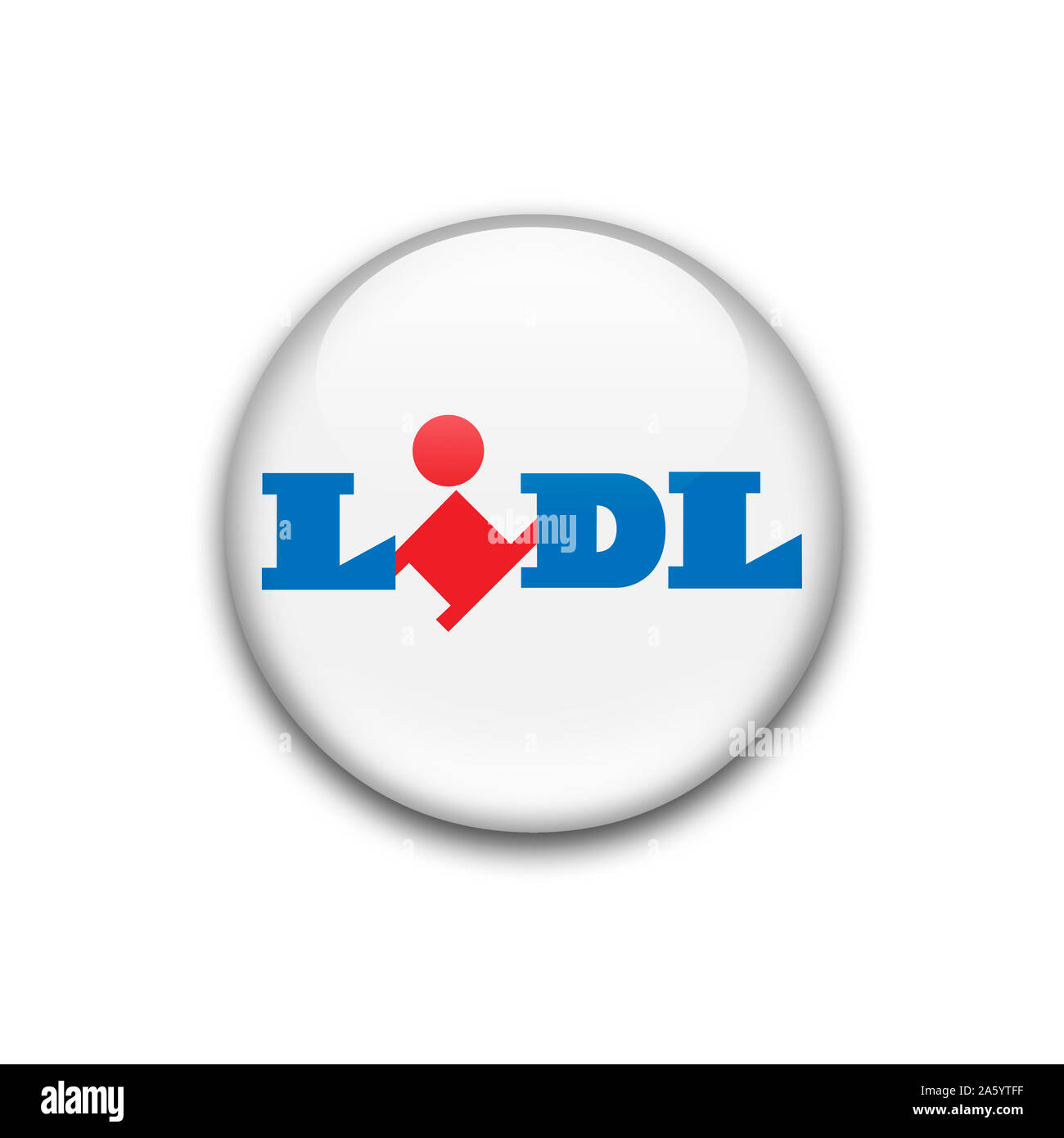 Logo de Lidl Banque D'Images
