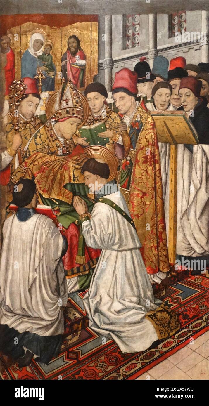 Tableaux Autel de Saint Vincent par Jaume Huguet (1412-1492) peintre catalan. En date du 15e siècle Banque D'Images