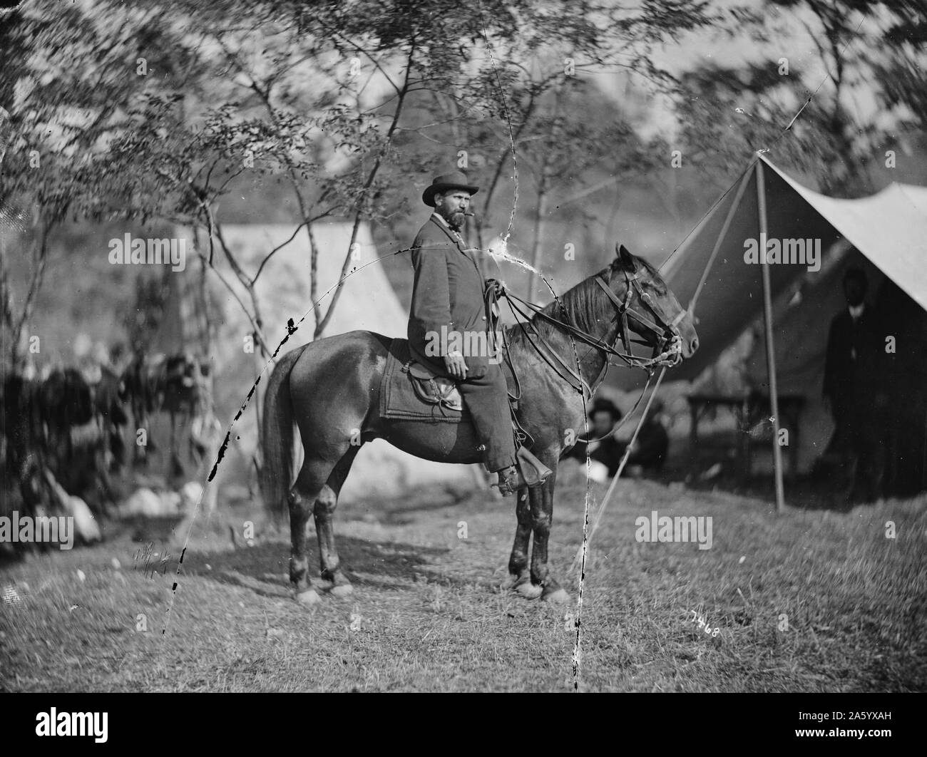 Allan Pinkerton (25 août 1819 - 1 juillet 1884) est un trompettiste, romans d'espionnage et américain, mieux connu pour la création de l'agence Pinkerton Détective National Banque D'Images