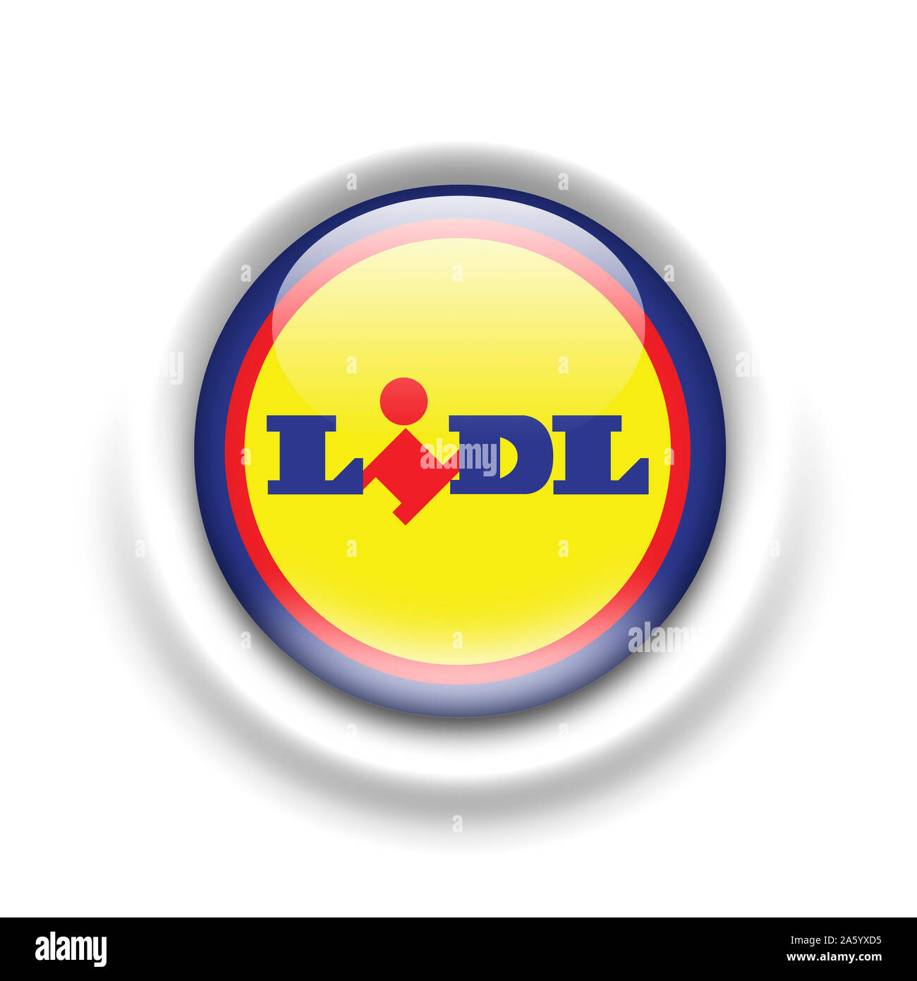 Logo de Lidl Banque D'Images