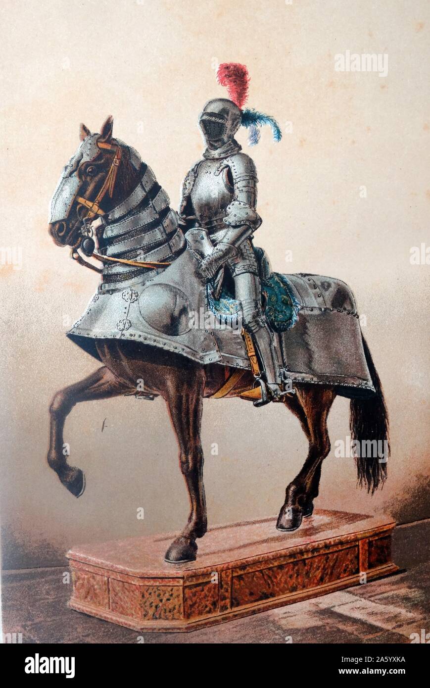 Armure appartenant à Hernán Cortés (1485 - 1547), Conquistador espagnol qui a mené une expédition qui a causé la chute de l'Empire Aztèque et apporté une grande partie de la partie continentale du Mexique en vertu de la règle du Roi de Castille au début du 16ème siècle Banque D'Images