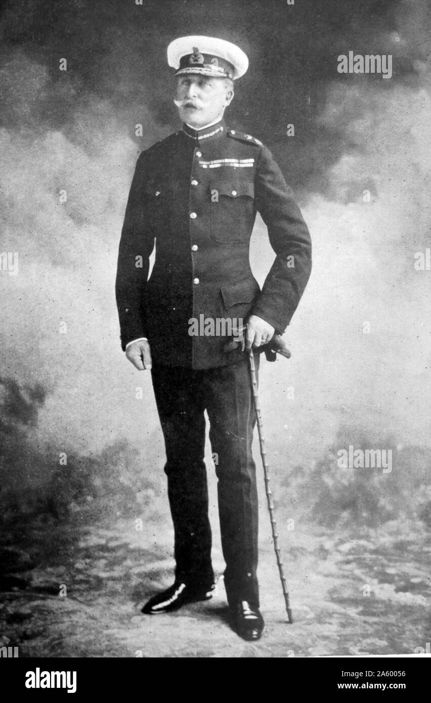 Portrait photographique de Prince Arthur, duc de Connaught et Strathearn (1850-1942) Membre de la famille royale britannique qui a servi en tant que gouverneur général du Canada. Datée 1915 Banque D'Images