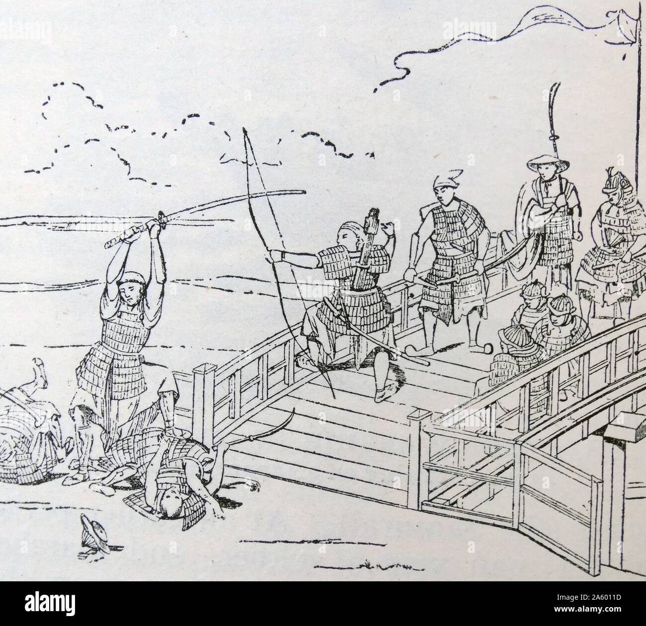 Samurai Woodcut Banque D Image Et Photos Alamy