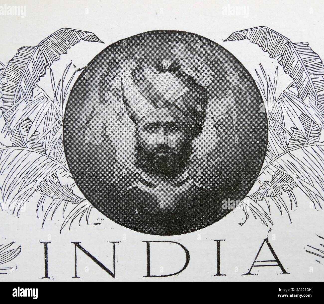 Frontispice de 'l'Inde : La Cour suprême de la terre des merveilles par Sir William Lee-Warner et le Dr E. Schmidt et A.D. Innes. Banque D'Images