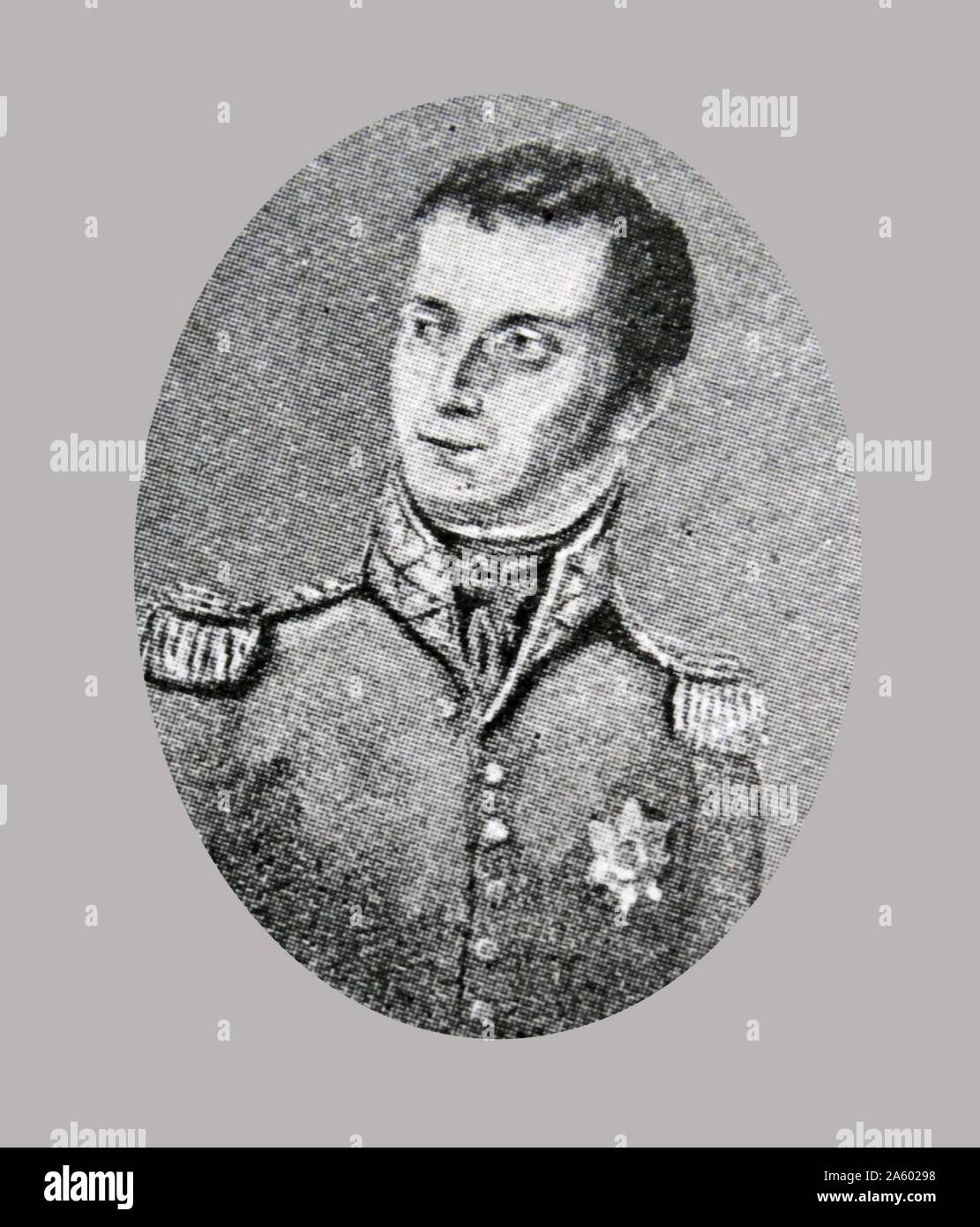 Guillaume Ier de Hollande. La Belgique et la Hollande ont été unies sous Guillaume I après la chute de Napoléon. Il abdiqua en 1840. Banque D'Images