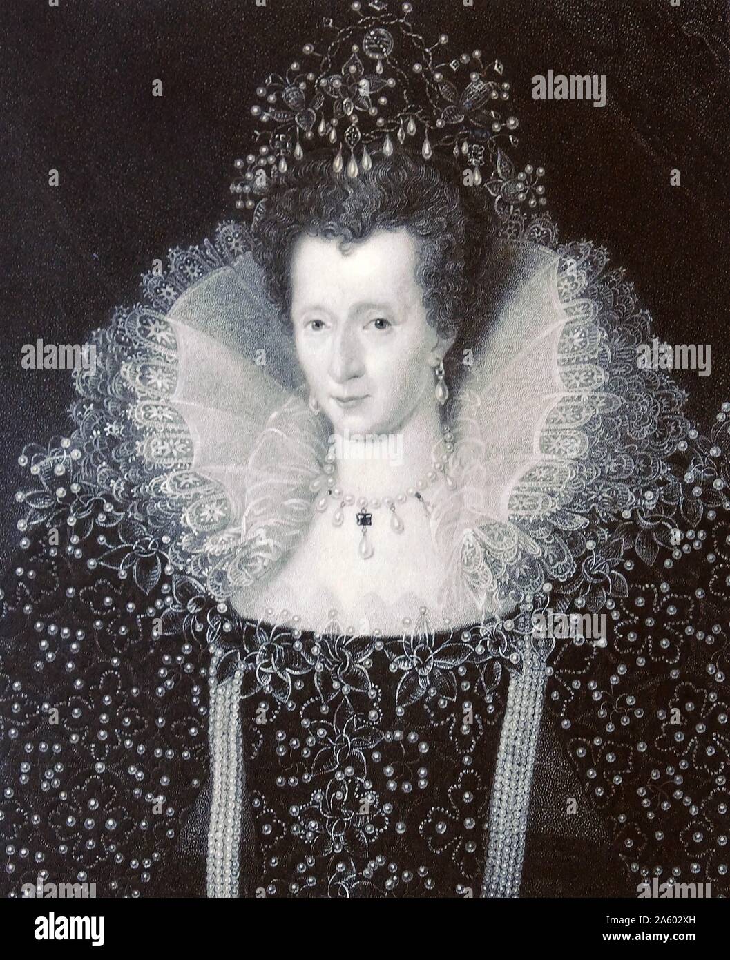 Elizabeth I (Queen) Maalouf de l'Angleterre et l'Irlande à partir de 1558. Fille de Henry VIII et Anne Boleyn. Banque D'Images