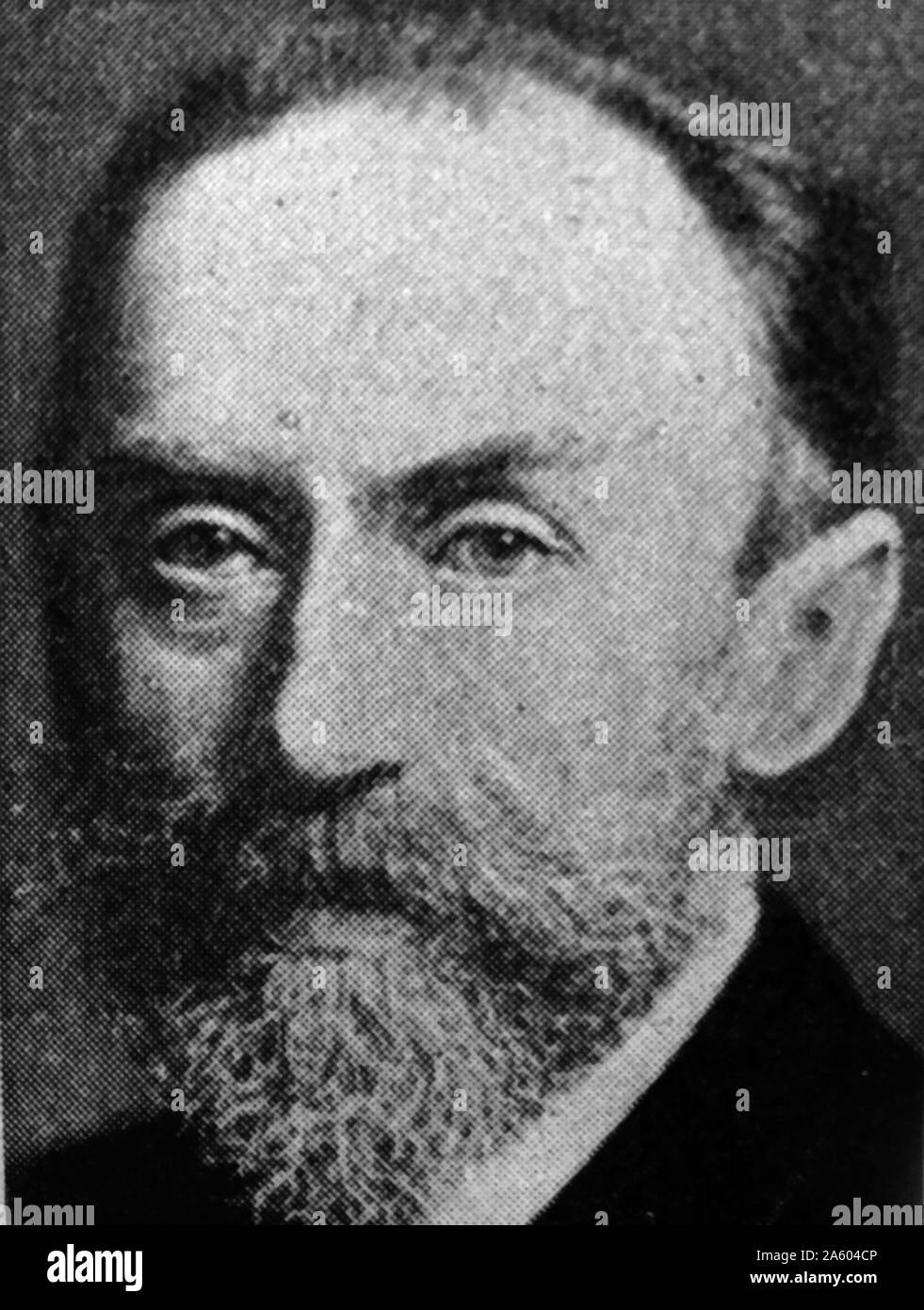 Portrait de Ludwig Bamberger (1823-1899) un économiste allemand, homme politique et écrivain. En date du 19e siècle Banque D'Images