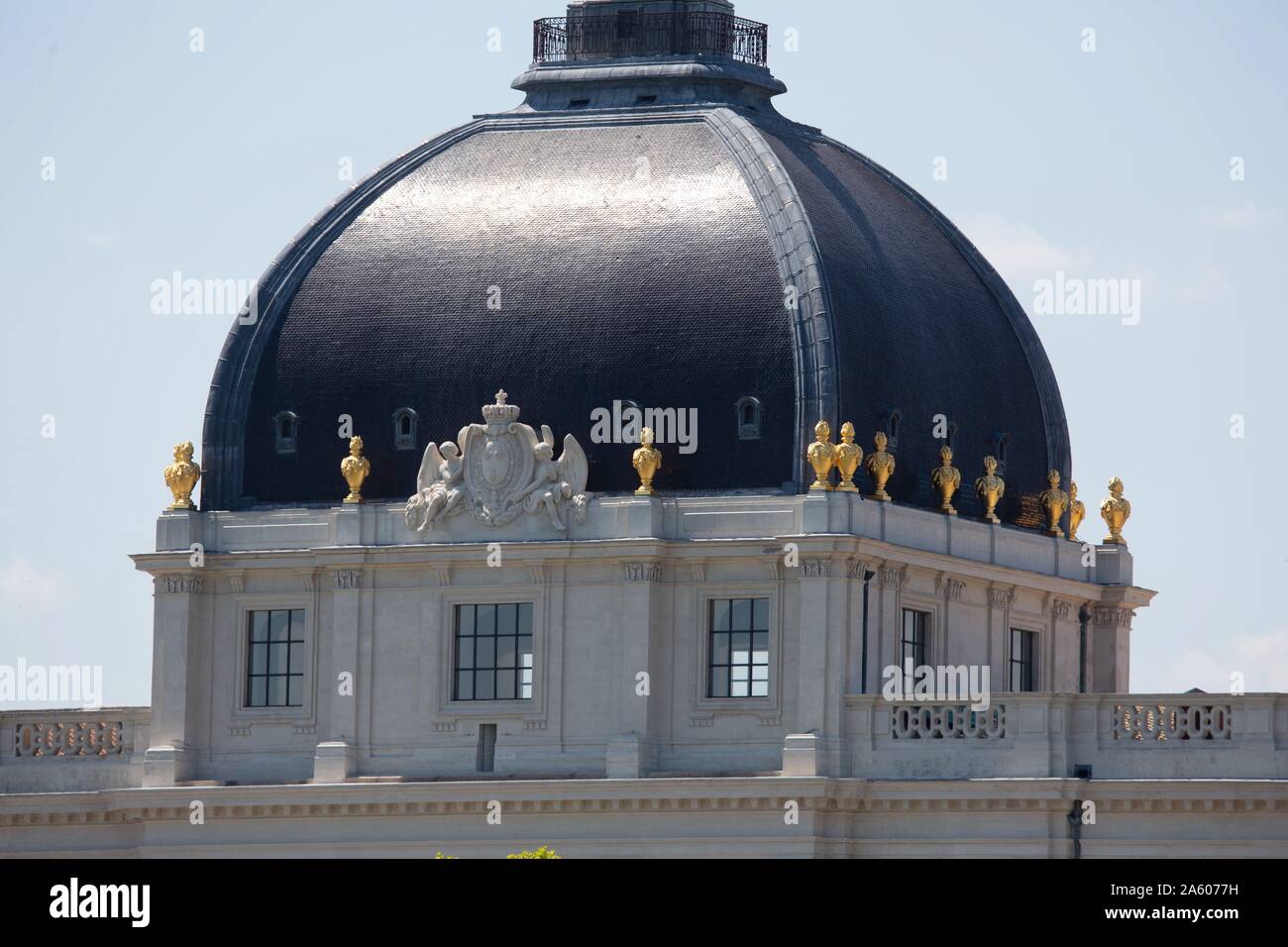 France, Rhône, Lyon, dôme de l'Hôtel-Dieu rénové en 2018, Banque D'Images