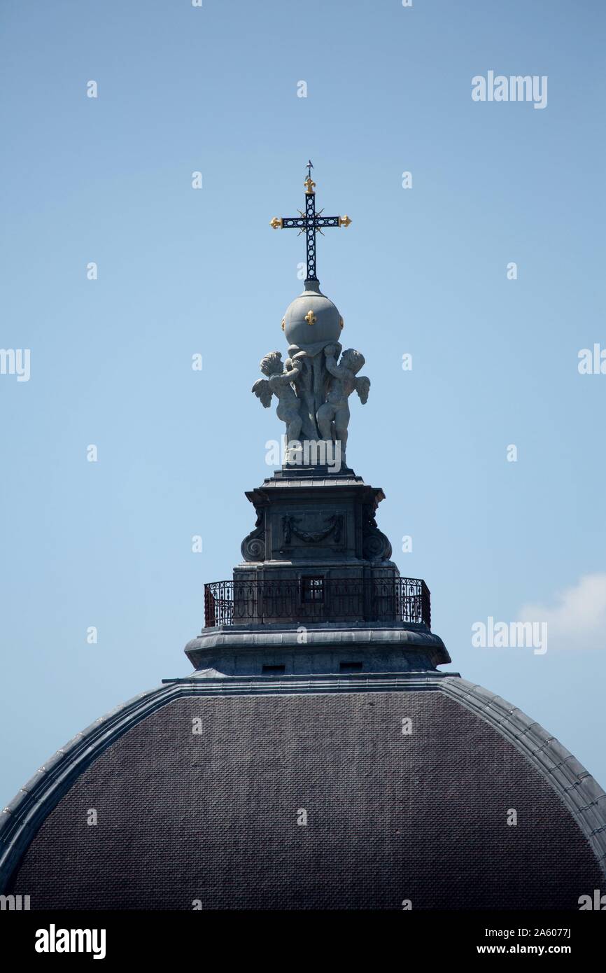 France, Rhône, Lyon, dôme de l'Hôtel-Dieu rénové en 2018, Banque D'Images