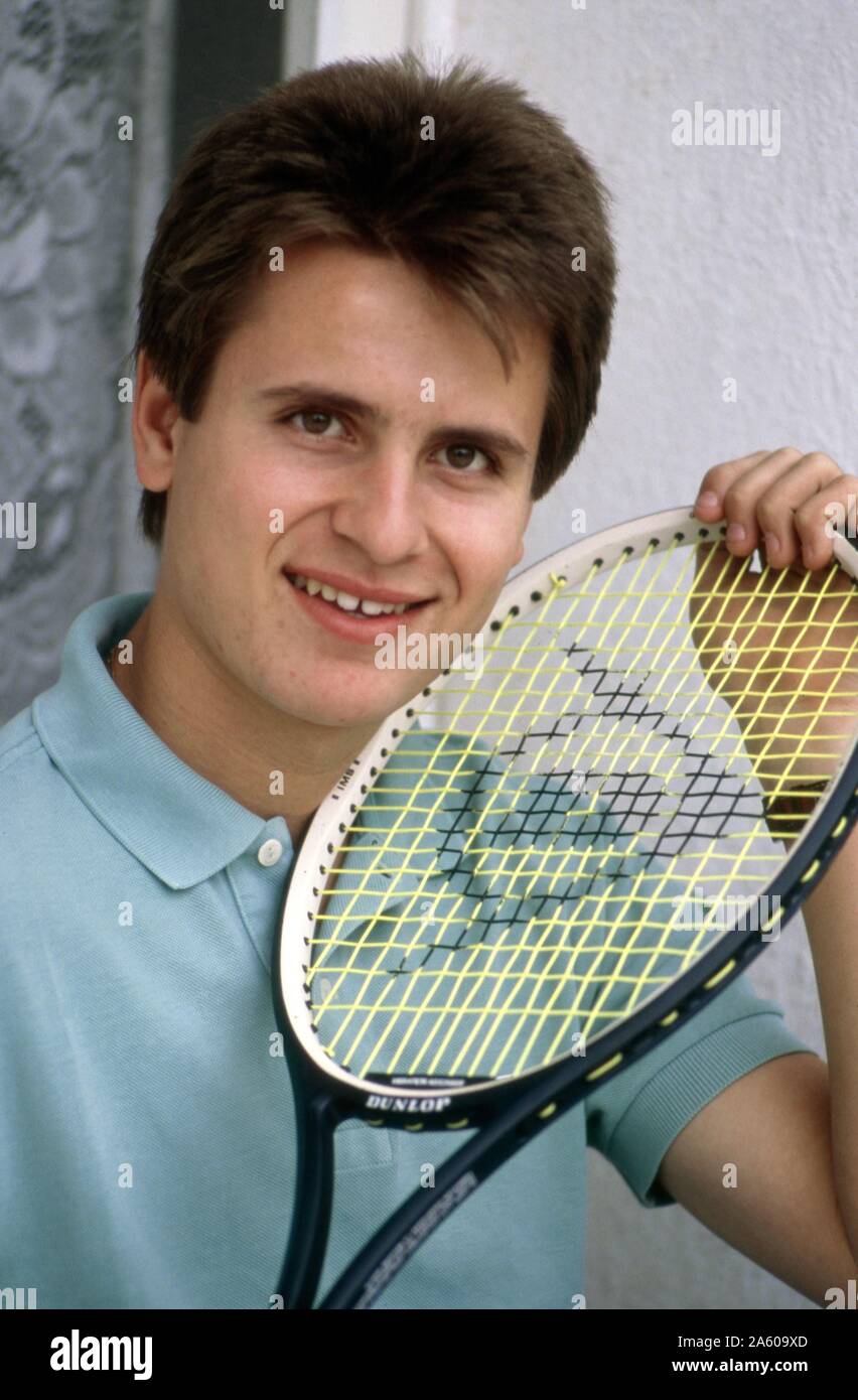 Ancien joueur de tennis professionnel Français Fabrice Santoro, le 6 avril  1989 Photo Stock - Alamy