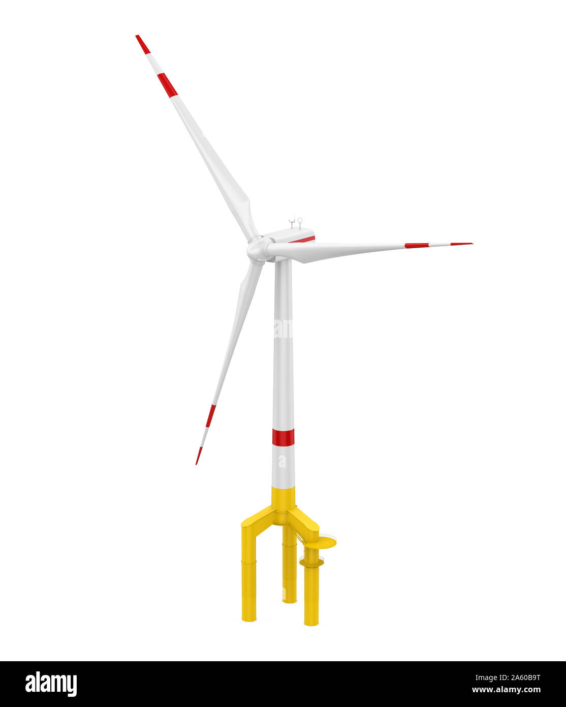 Isolé de l'éolienne Banque D'Images