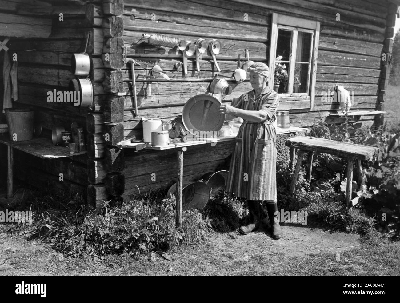 Musées Skräddar Djurberga Alm, Orsa, Suède, 1969. Skräddar Djurberga Musée Alm, Orsa, Suède, 1969. Banque D'Images