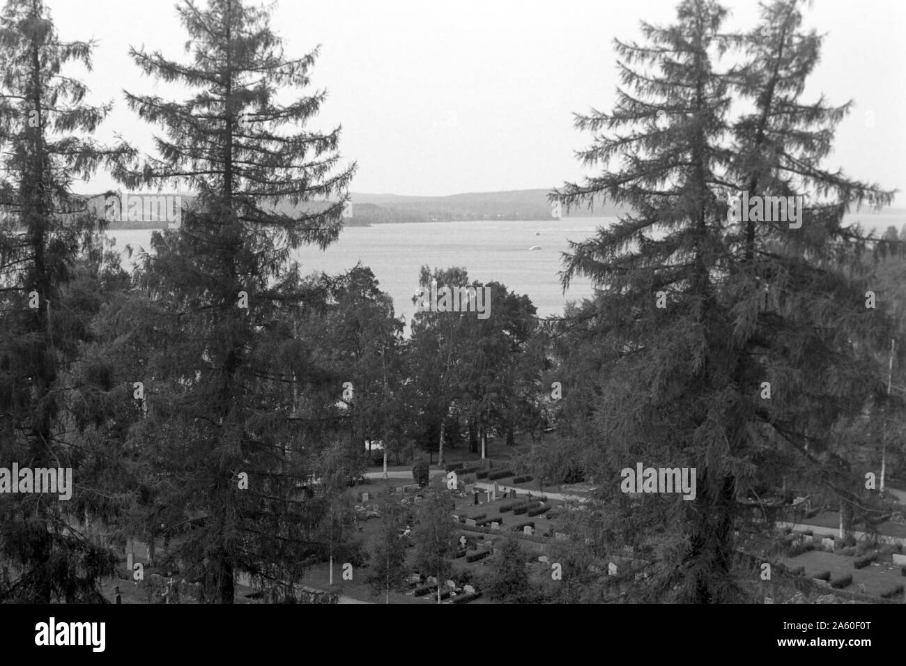 Siljansee, dalarna, Suède, 1969. Le lac Siljan, dalarna, Suède, 1969. Banque D'Images