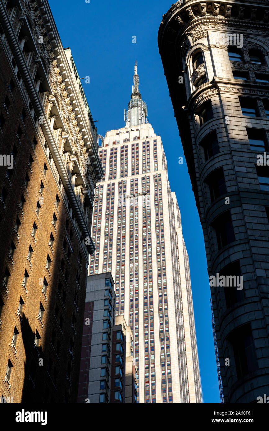 Empire State Bulding dans Manhattan, NYC Banque D'Images