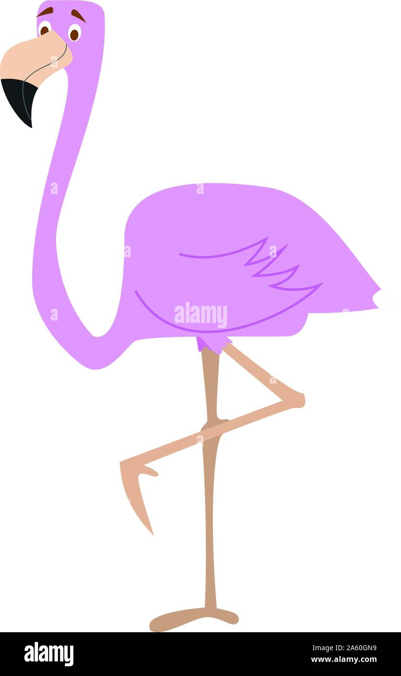 Flamingo Cute cartoon vector illustration Illustration de Vecteur