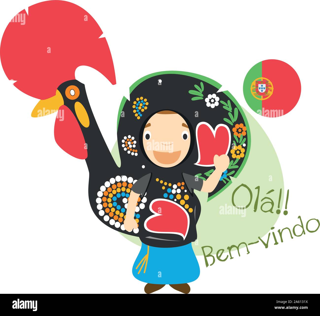 Vocabulaire portugais Banque d'images vectorielles - Alamy