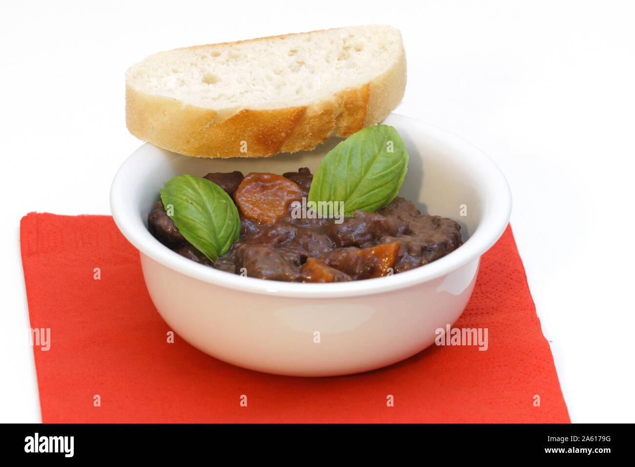 Boeuf bourguignon Banque D'Images