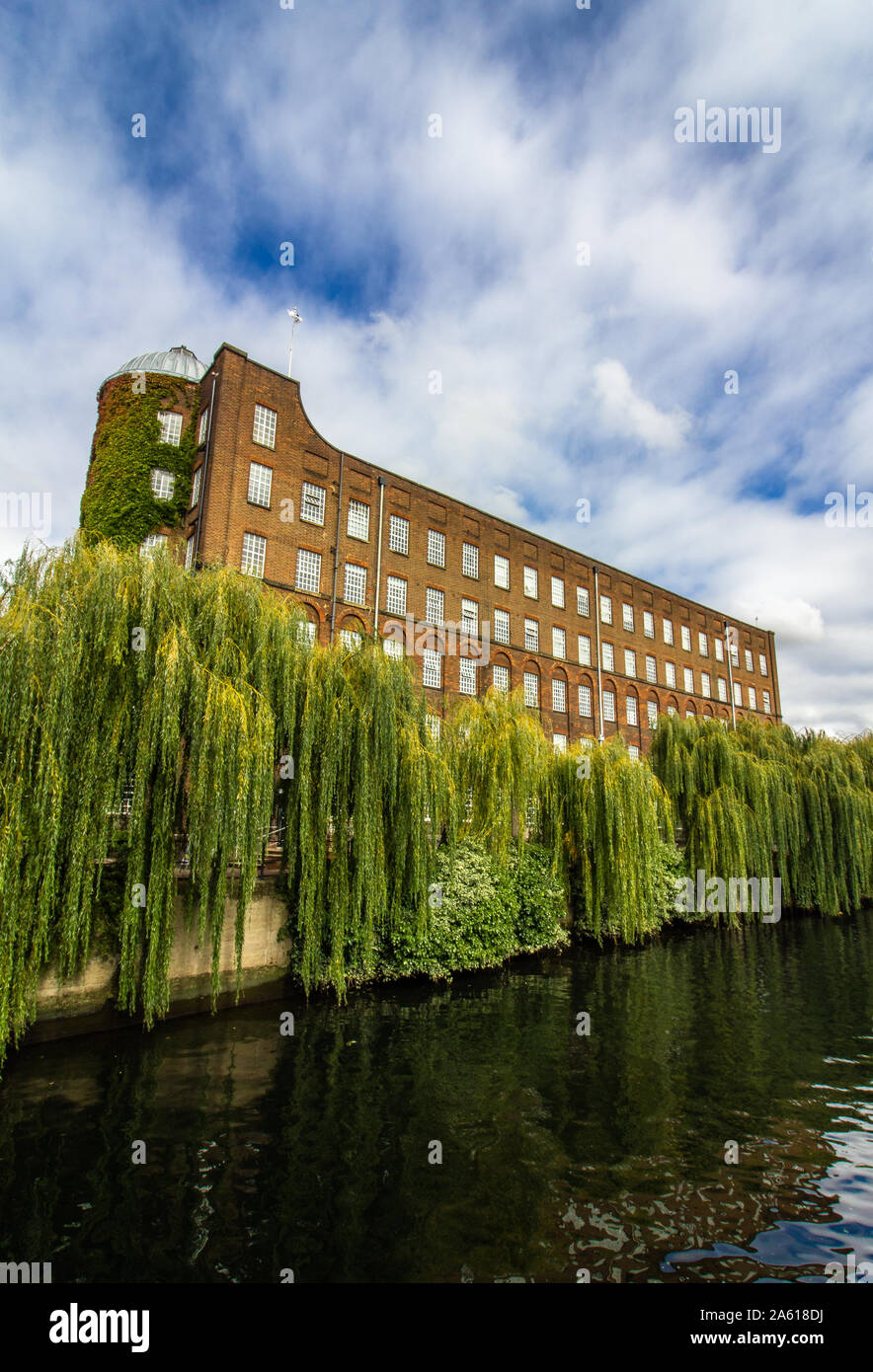 St James Mill sur la rivière Wensum, Norwich UK Banque D'Images