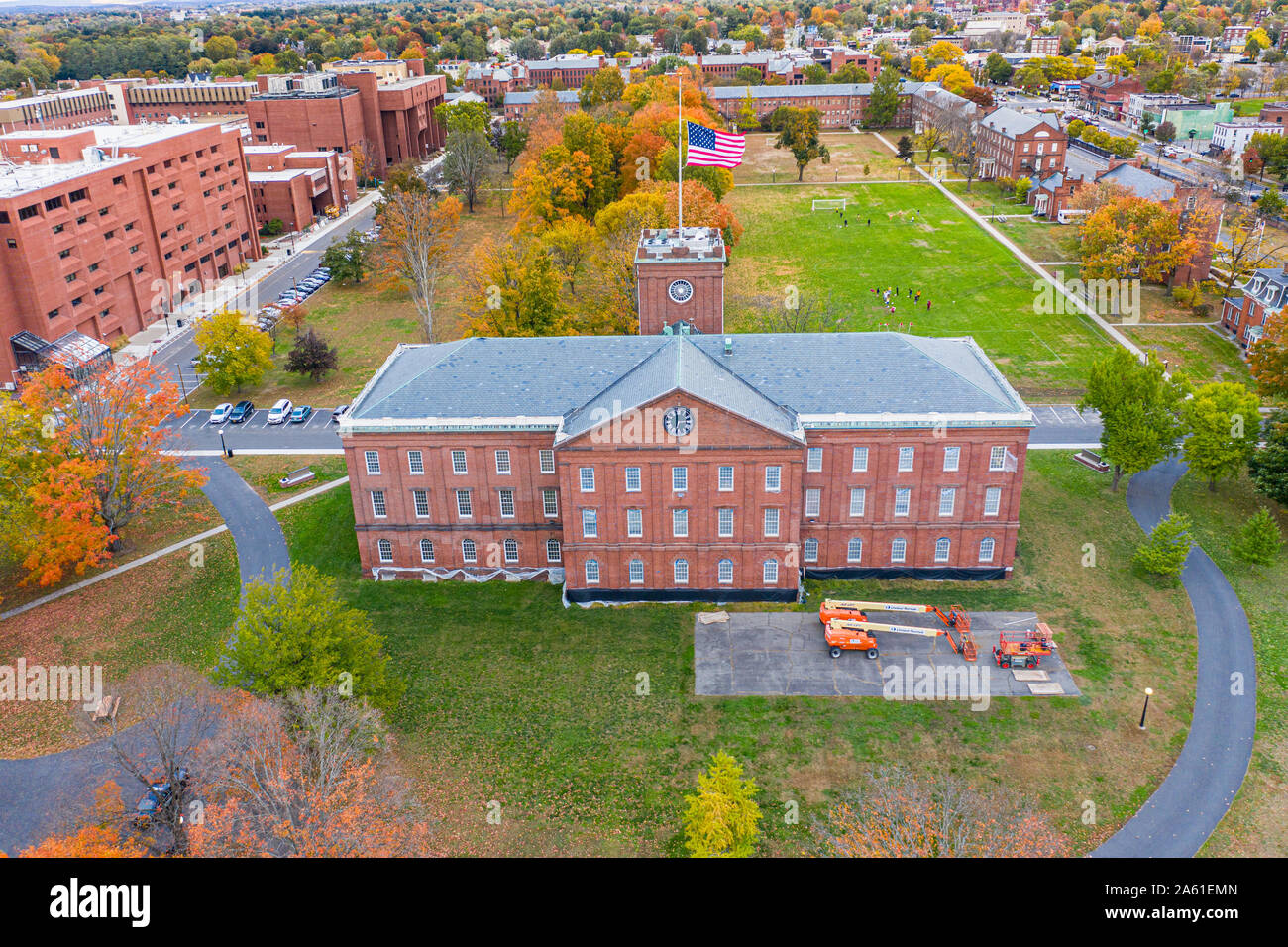 Springfield Armory National Historic Site, Springfield, Massachusetts, USA Banque D'Images