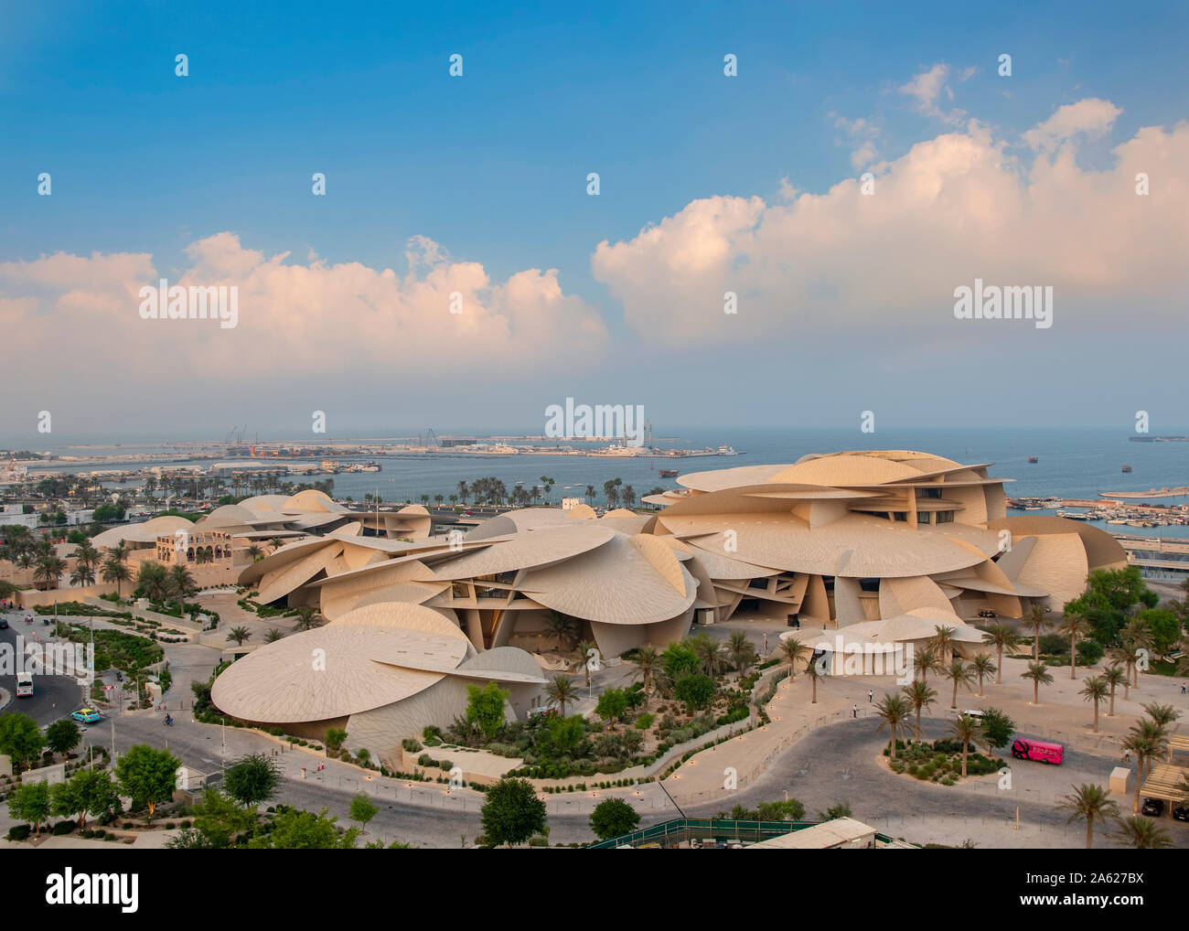 Qatar National Museum Ariel View Banque D'Images