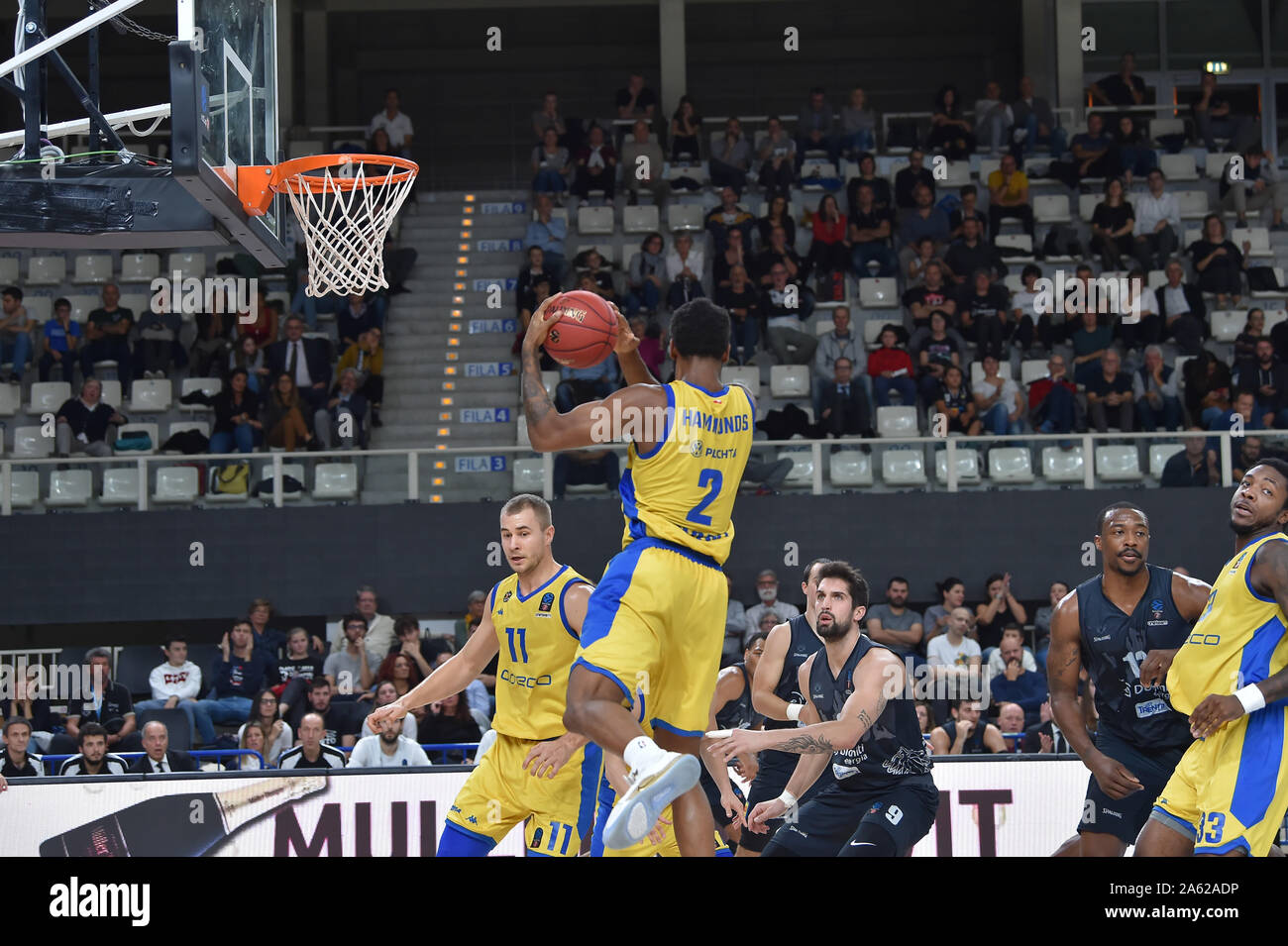 Trento, Italie, 23 Oct 2019, hammonds leyton pendant Dolomiti Energia Trento vs Asseco Arka Gdynia - Basket-ball Championnat EuroCup - Crédit : LPS/Giancarlo Dalla Riva/Alamy Live News Banque D'Images