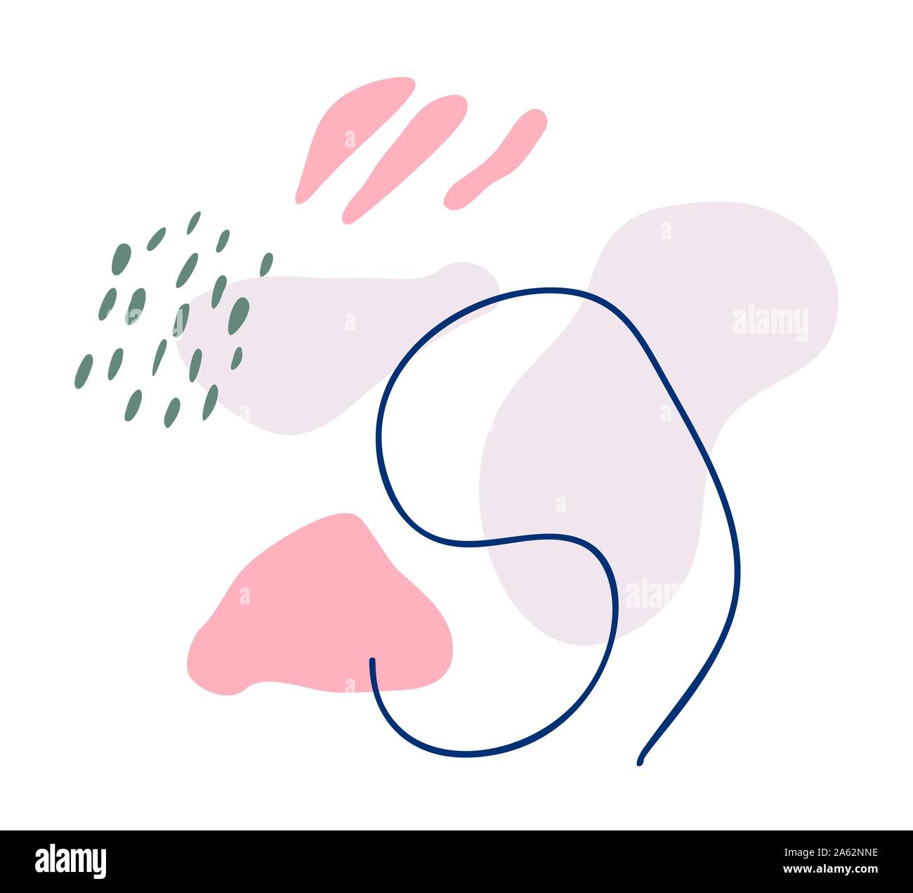 Vector abstract Scribble creative bulles de l'arrière-plan. Moderne et élégant unique peinture pinceau avec place pour votre texte, affiche des couleurs pastel Illustration de Vecteur