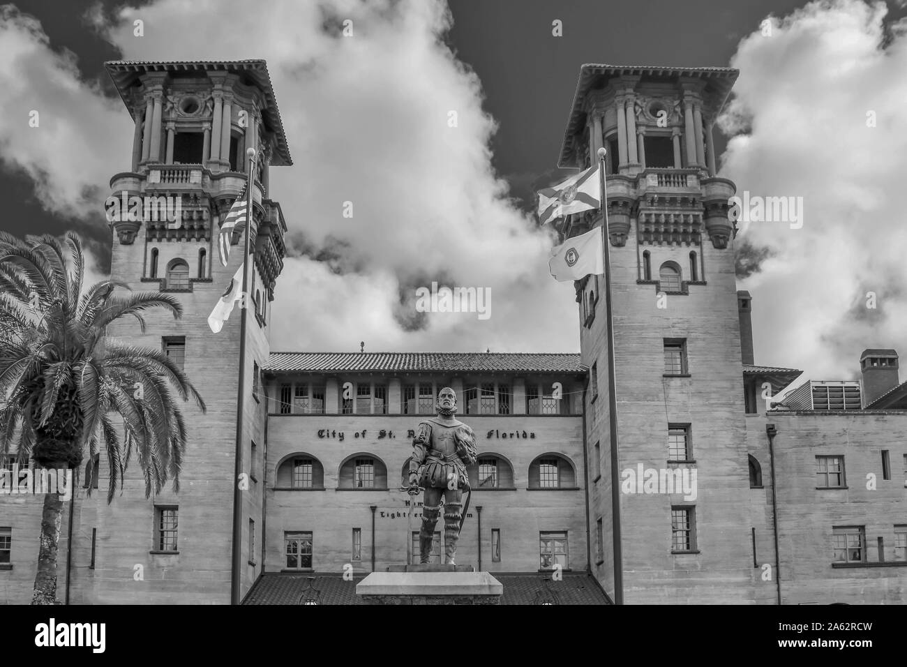 Saint Augustin, en Floride. 26 janvier , 2019. Lightner Museum est installé dans l'ancien Alcazar Hotel construit en 1888 par Henry Flagler Banque D'Images Saint Augustin, en Floride. 26 janvier , 2019. Lightner Museum est installé dans l'ancien Alcazar Hotel construit en 1888 par Henry Flagler Banque D'Images