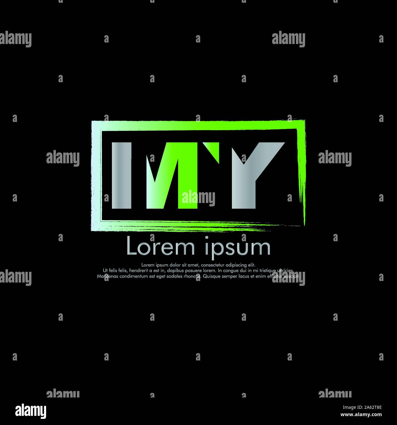 M A MON logo Vector abstract concept initial Illustration de Vecteur